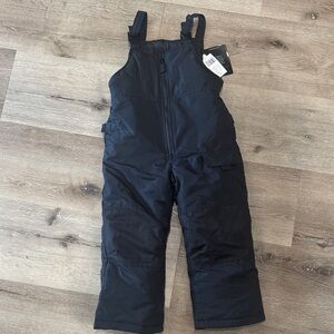 London Fog Black Kids Snow Bib